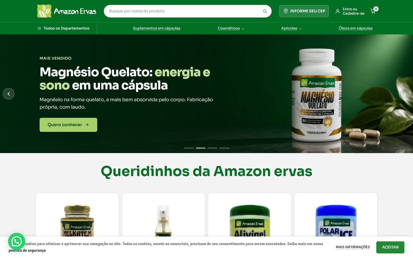 Site Amazon Ervas