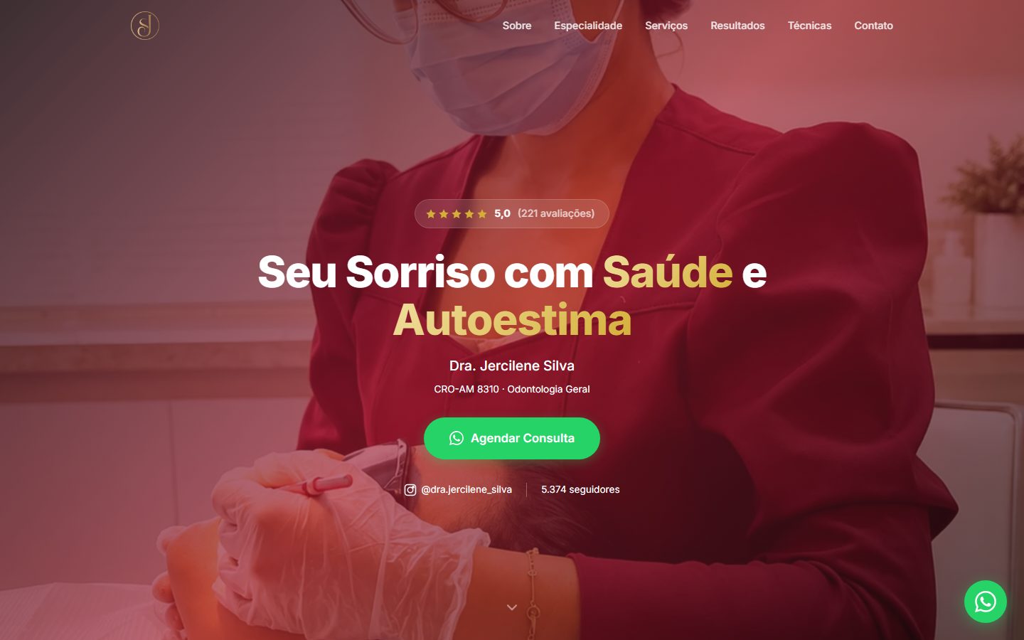 Site Dra. Jercilene Silva