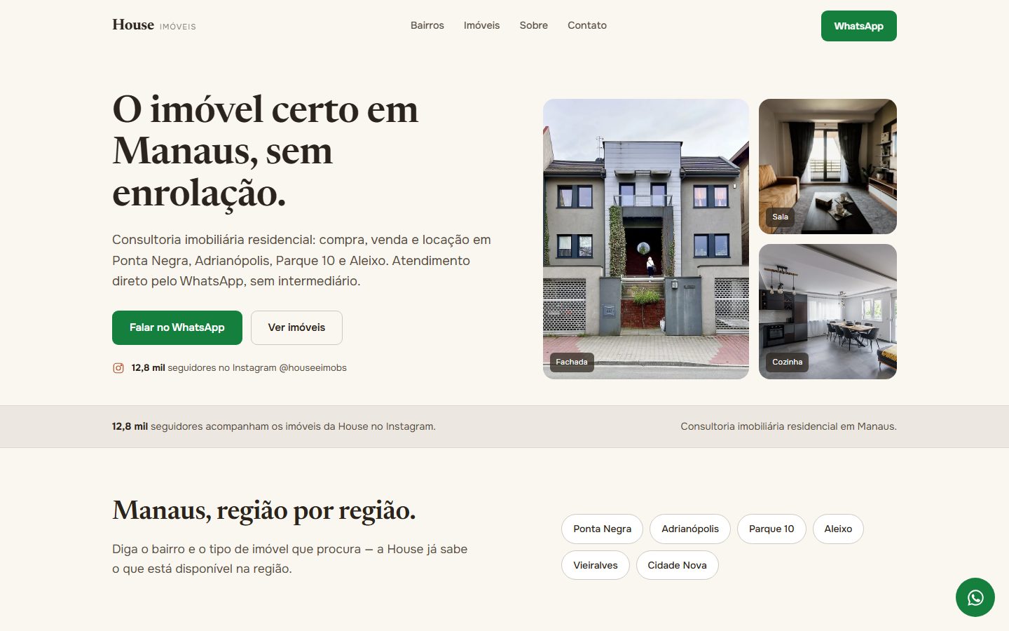 Site House Imóveis Manaus