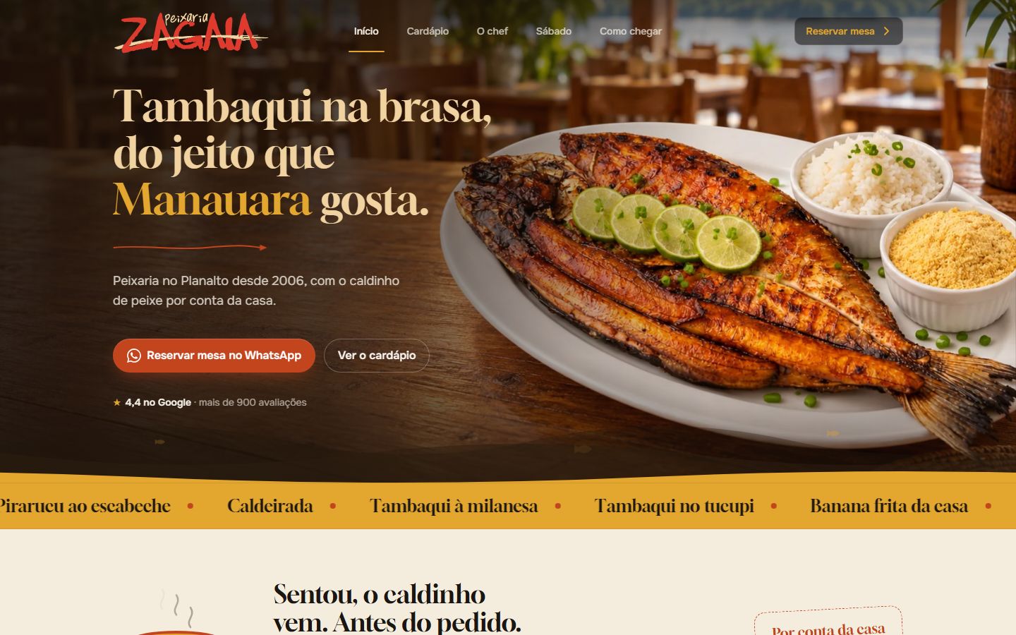 Site Peixaria Zagaia