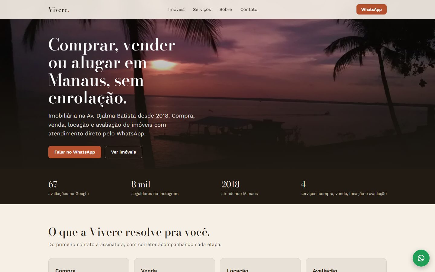 Site Vivere Imóveis