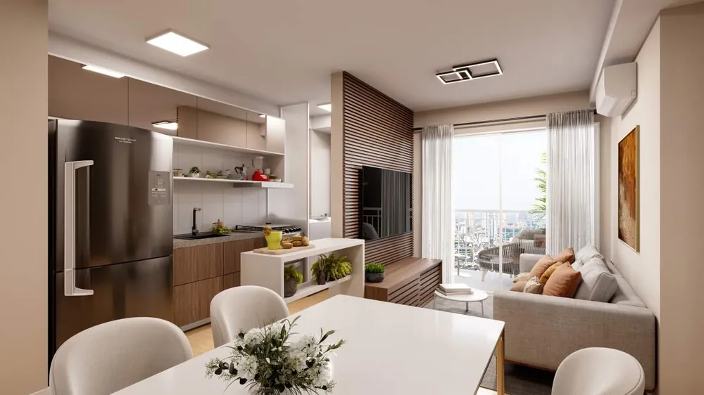Sala de estar integrada com cozinha, foto livre