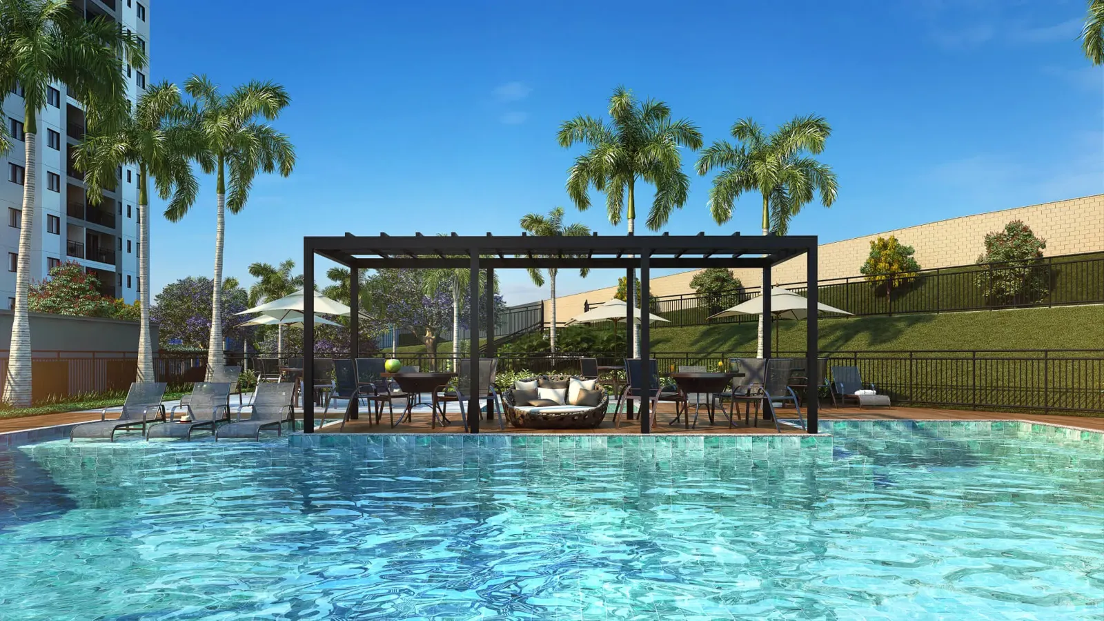 Piscina do Zenith Condomínio Clube