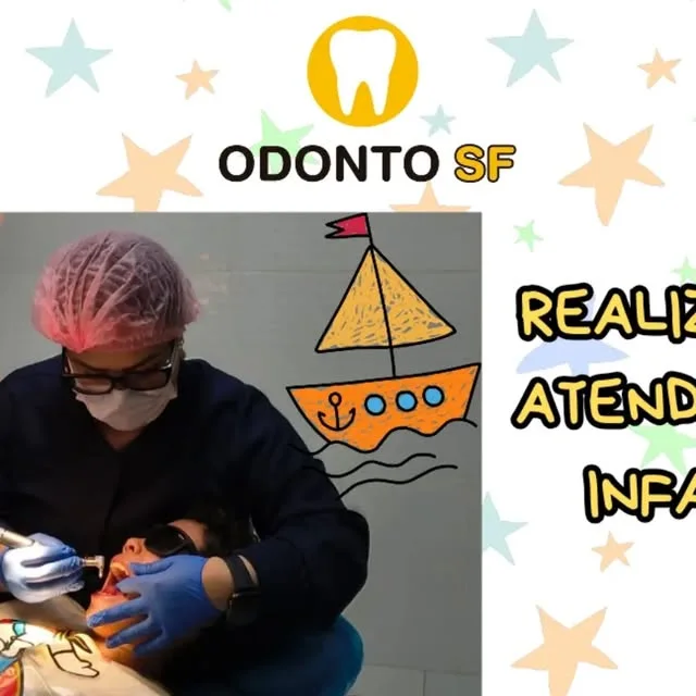 Atendimento infantil na Odonto SF